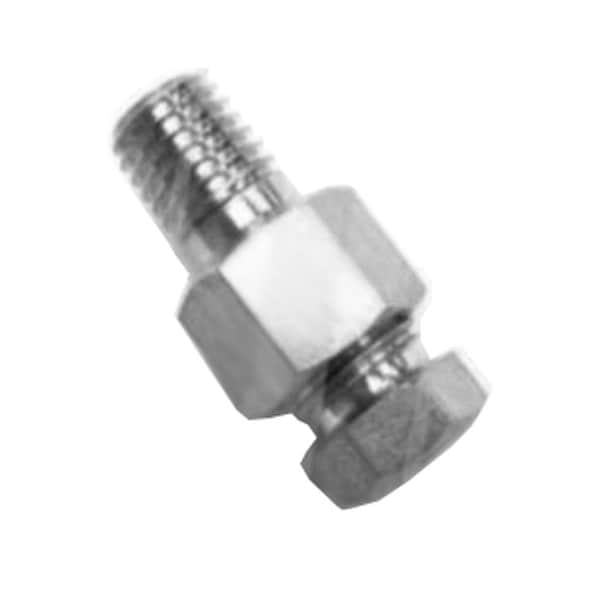 Lubrisource Tube Connector; Straight Male Stainless Steel Threaded Sleeve Tube Fitting 66714-9 - main